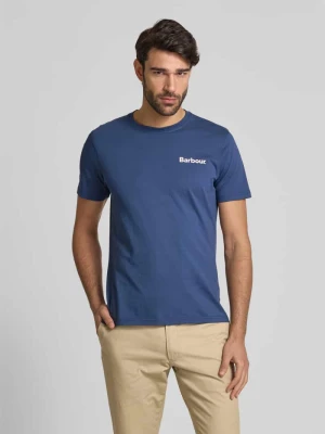 T-shirt z nadrukiem z logo Barbour