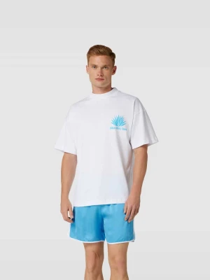 T-shirt z nadrukiem z logo Blue Sky Inn Biały