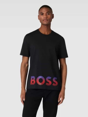 T-shirt z nadrukiem z logo Boss