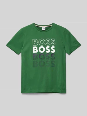 T-shirt z nadrukiem z logo Boss