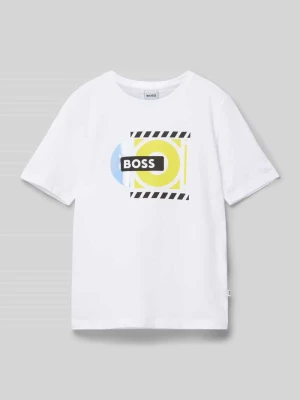 T-shirt z nadrukiem z logo Boss