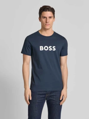 T-shirt z nadrukiem z logo Boss