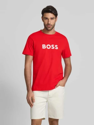 T-shirt z nadrukiem z logo Boss