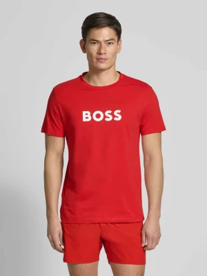 T-shirt z nadrukiem z logo Boss