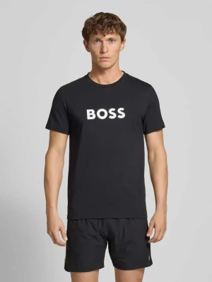 T-shirt z nadrukiem z logo Boss