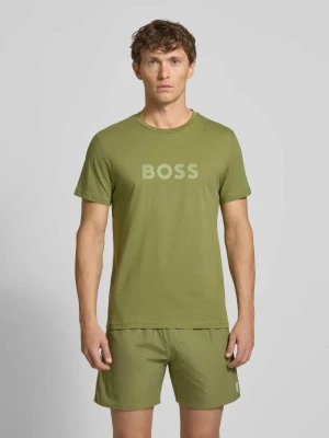 T-shirt z nadrukiem z logo Boss