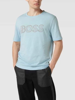 T-shirt z nadrukiem z logo BOSS Green