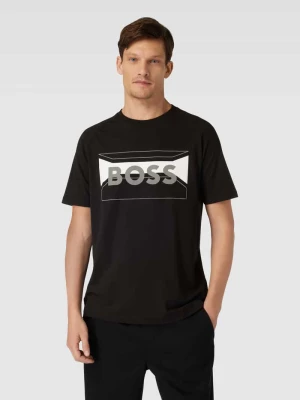 T-shirt z nadrukiem z logo BOSS Green