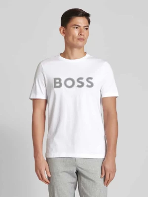 T-shirt z nadrukiem z logo BOSS Green