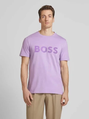 T-shirt z nadrukiem z logo BOSS Green