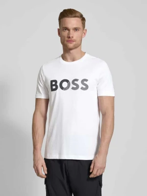 T-shirt z nadrukiem z logo BOSS Green