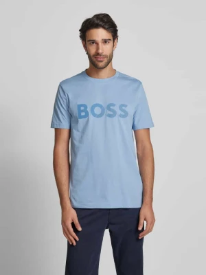 T-shirt z nadrukiem z logo BOSS Green