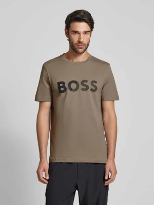 T-shirt z nadrukiem z logo BOSS Green