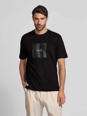 T-shirt z nadrukiem z logo BOSS Green