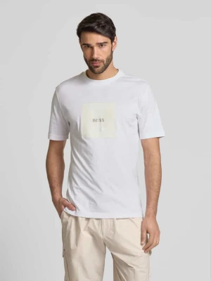 T-shirt z nadrukiem z logo BOSS Green