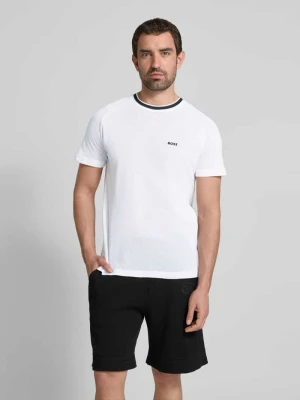 Zdjęcie produktu T-shirt z nadrukiem z logo Boss Biały