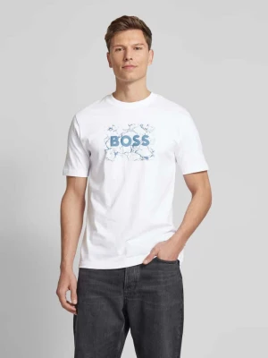 T-shirt z nadrukiem z logo Boss Orange