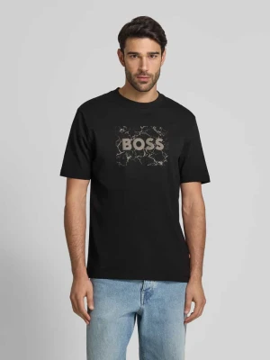 T-shirt z nadrukiem z logo Boss Orange