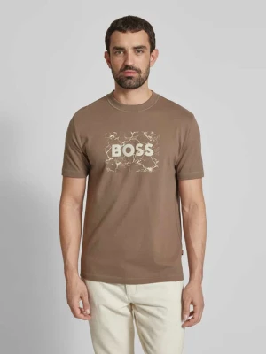 T-shirt z nadrukiem z logo Boss Orange