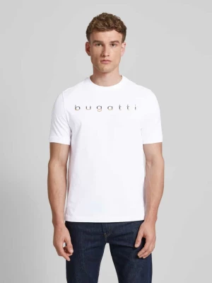 T-shirt z nadrukiem z logo Bugatti
