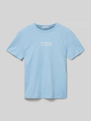 T-shirt z nadrukiem z logo Calvin Klein Jeans