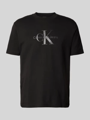 T-shirt z nadrukiem z logo Calvin Klein Jeans