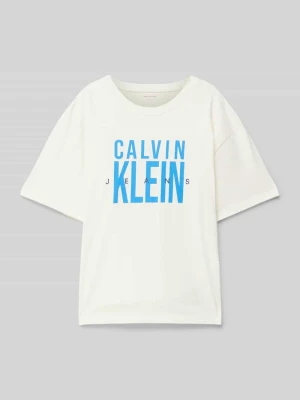 T-shirt z nadrukiem z logo Calvin Klein Jeans