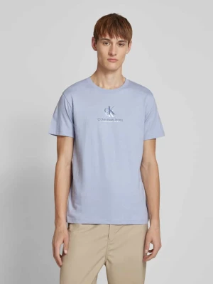 T-shirt z nadrukiem z logo Calvin Klein Jeans