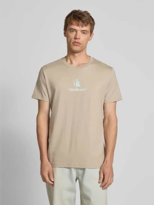 T-shirt z nadrukiem z logo Calvin Klein Jeans