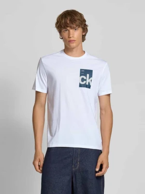 T-shirt z nadrukiem z logo Calvin Klein Jeans