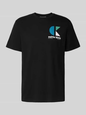 T-shirt z nadrukiem z logo Calvin Klein Jeans