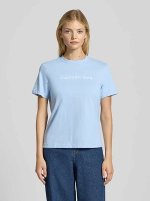 T-shirt z nadrukiem z logo Calvin Klein Jeans