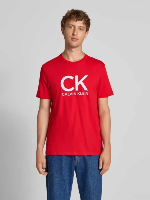 T-shirt z nadrukiem z logo Calvin Klein Jeans