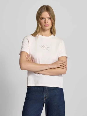 T-shirt z nadrukiem z logo Calvin Klein Jeans