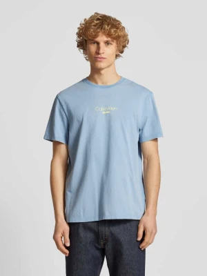 T-shirt z nadrukiem z logo Calvin Klein Jeans