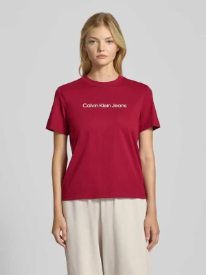 T-shirt z nadrukiem z logo Calvin Klein Jeans