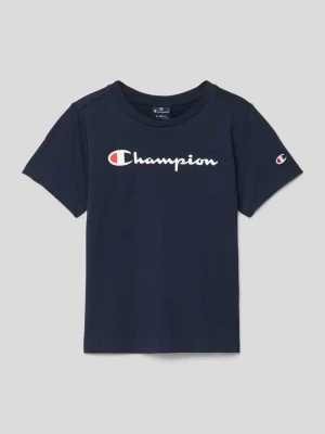 T-shirt z nadrukiem z logo Champion