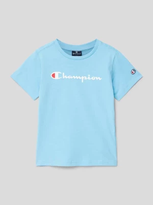 T-shirt z nadrukiem z logo Champion