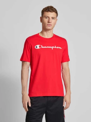 T-shirt z nadrukiem z logo Champion