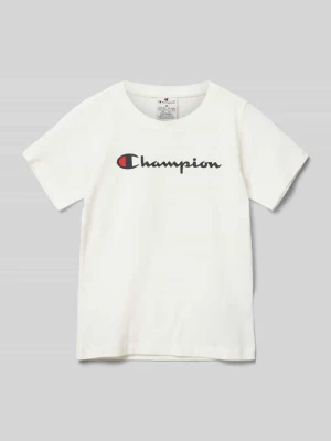 T-shirt z nadrukiem z logo Champion