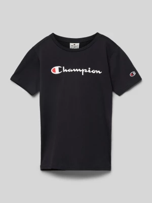 T-shirt z nadrukiem z logo Champion