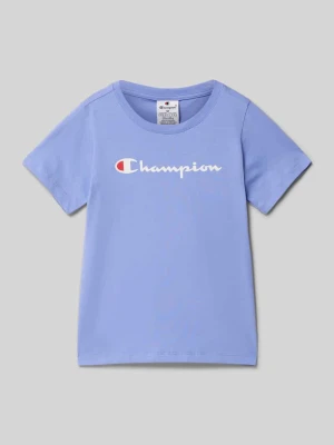 T-shirt z nadrukiem z logo Champion