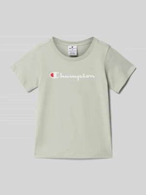 T-shirt z nadrukiem z logo Champion