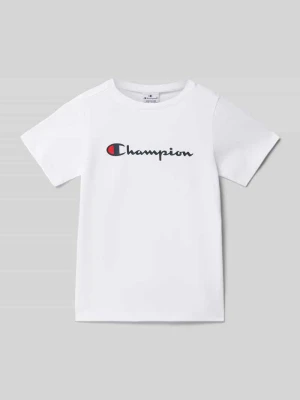 T-shirt z nadrukiem z logo Champion