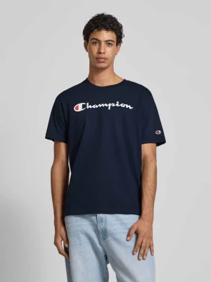 T-shirt z nadrukiem z logo Champion