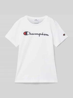 T-shirt z nadrukiem z logo Champion