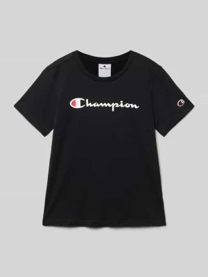 T-shirt z nadrukiem z logo Champion