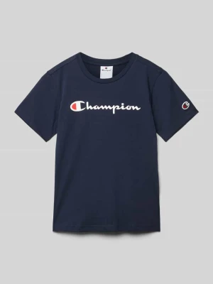 T-shirt z nadrukiem z logo Champion