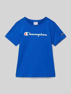 T-shirt z nadrukiem z logo Champion