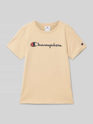 T-shirt z nadrukiem z logo Champion